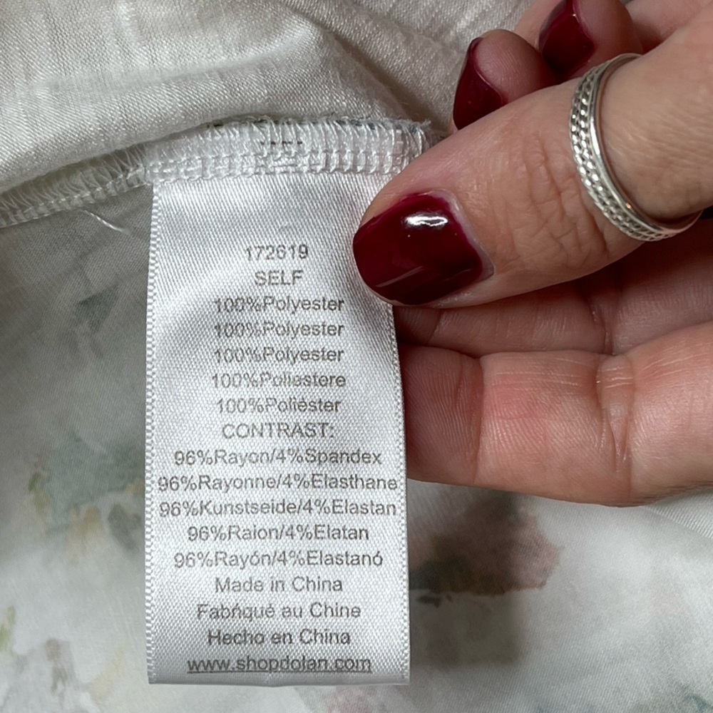 Anthropologie Dolan Floral Long Ruffle Sleeve Blouse Size Medium - Picture 10 of 15